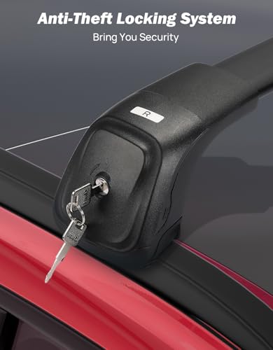 Image of JOYTUTUS 300LBS Lockable Roof Rack Compatible with Chevy Suburban, Tahoe, GMC Yukon & Yukon XL, Cadillac Escalade ESV 2021-2026, Anti-Theft Aluminum Car Crossbars Crossbar for Rooftop Cargo Carrier