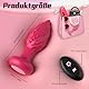 Analvibratoren für Frauen Vibration für Männer, Anal Vibrator Buttplug mit Fernbedienung für die Frau, mit 10 Vibrationsmodi, Sex Spielzeug für Paare Anal Plug Frauen Buttplug Sexspielzeugs