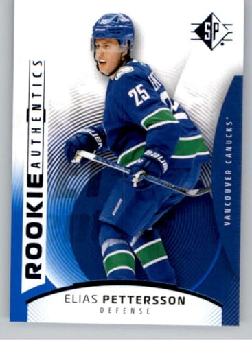 2025-26 Upper Deck SP Blue #127 Elias Pettersson RC Rookie Card Vancouver Canucks Rookie Authentic Official Hockey Card in Raw (NM or Better) Condition