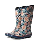 BOGS Women's Rainboot Tapestry Floral Rain Boot, Navy Multi, 8