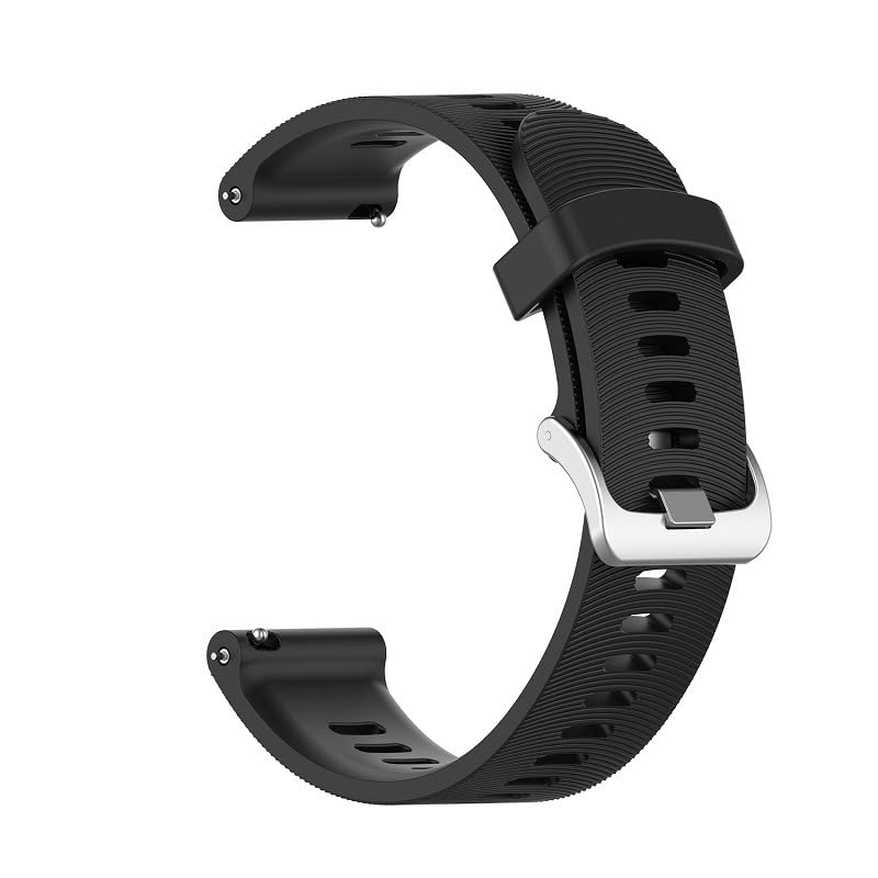 INF 20mm Silicone Watch Strap for Garmin Forerunner 245, Water-Repellent with Vent Holes, Quick-Release Replacement Watch Bands with Metal Buckle, Universal for 20mm Sports/Smart Watches — image 1