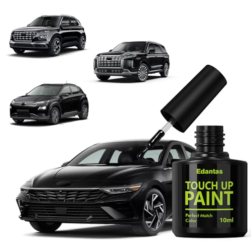 Edantas A2B Abyss Black/Onyx Black Touch Up Paint for Hyundai Cars, Professional Auto Touch-up Paint Scratch Repair Kit, Automotive Paints Exact Match Compatible with Kona/Sonata/Elantra/Venue/Ioniq