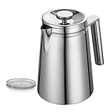BONUSARTIKEL - 2 Extra Edelstahl-Filter für dich enthalten, so dass du wirklich lange Freude mit deinem Kaffeebereiter haben wirst. Ideales Geschenk für Geburtstag, Einweihungsfeier, Weihnachten, Hochzeit und alle kaffeefreund!