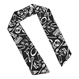 TEHAUX Kochkrawatte Herren Polyester Brotbinde Atmungsaktiv Schweißtuch Küchenhalstuch für Gastronomie und Kochtraining