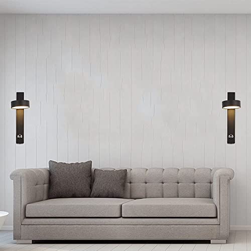 Luces de pared rotativas con interruptor de presión y tono caliente de 3000K 5