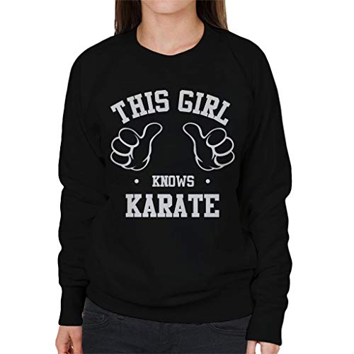 Preisvergleich Produktbild Cloud City 7 This Girl Knows Karate Women's Sweatshirt
