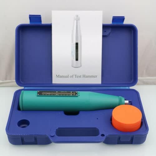 HT-225B Concrete Test Hammer in its blue carrying case with a manual