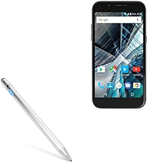 Archos 50 Graphite Stylus Pen, BoxWave [AccuPoint Active Stylus] Electronic Stylus with Ultra Fine Tip for Archos 50 Graphite - Metallic Silver