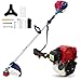 maryse - Decespugliatore a Scoppio 35cc 4 Tempi Benzina Senza Miscela – Tagliaerba Tagliabordi Professionale Motore OHV Potente e Silenzioso, Leggero e Maneggevole per Giardino, Bordure e Sterpaglie