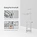 Toilet Paper Roll Holder Stand Bathroom Tissue Holders Free Standing with Middle Shelf Storage Reserve Mega Rolls/Phone/Wipe-Gray