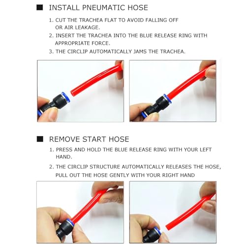 Conectores de gas de tipo PU para mangueras neumáticas de plástico de 14mm 5
