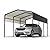 LZbeiteM 10x15 Car Ports Heavy Duty - Prefab Metal Carport with Galvanized Steel Roof Steel Carport Kits Outdoor with Metal Roof (10'x15')