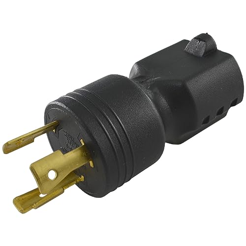 Conntek 30125, 20 to 20-Amp Locking Adapter with NEMA L6-20P male plug to 6-15/20R female connector by Conntek - Used condition - CA$8.78