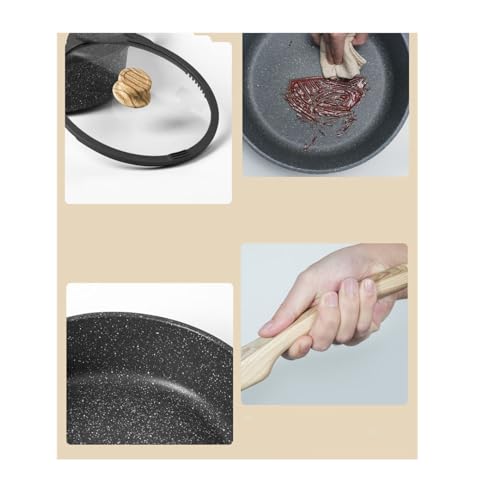 Wok de piedra antiadherente resistente al calor miniatura 3