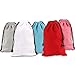 HAWORTHS Pack Of 25 Mixed colors Large 7" X 5" Pouch bags - Elegant Velvet Drawstring Bags Jewelry Pouches for Jewelry, Gifts, Event Supplies (White Red Gray Pink Blue)