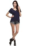 Sassy Apparel Women's Basic Wear V-neck Soft and Comfy T-shirt Tops