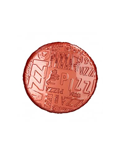 BRANDANI PIATTO PIZZA ARANCIO VETRO