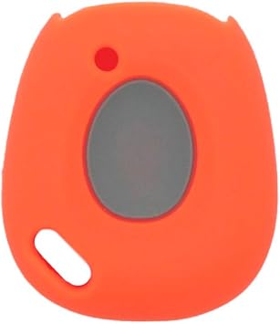 Silicone Cover Protector Case Holder Skin Jacket Compatible with RENAULT 1 Button Remote Key Fob CV4353 Orange