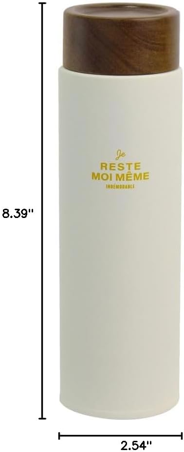 Sabu Unimor 414305 Woody Stainless Steel Mug Bottle, White, Capacity: 18.1 fl oz (510 ml)