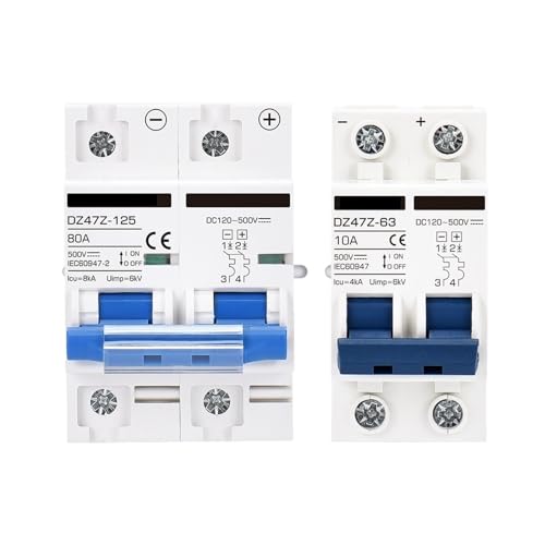 Disjoncteur miniature DC 500V protège onduleur et batterie des surcharges