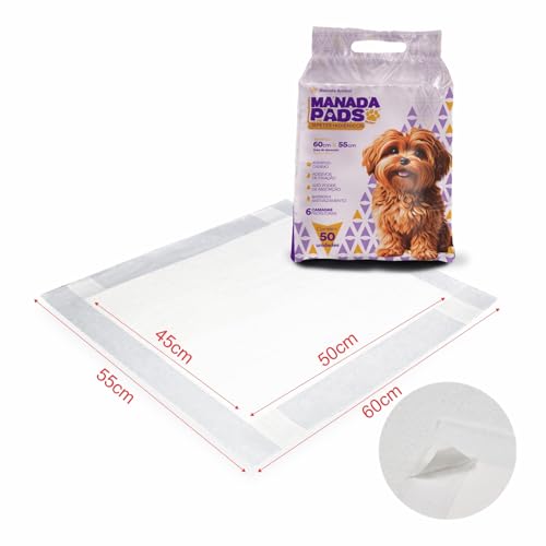 Tapete Higiênico Para Cães Manada Pads 55X60 100 Unidades Envio Imediato Manada Animal