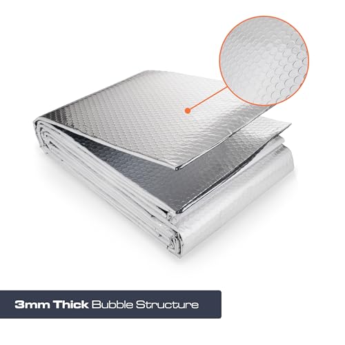 SuperFOIL Radpack Radiator Insulation Reflective Foil - 0.6m x 5m - Enhances Radiator Efficiency - Easy to Install, Adhesive Pads Included