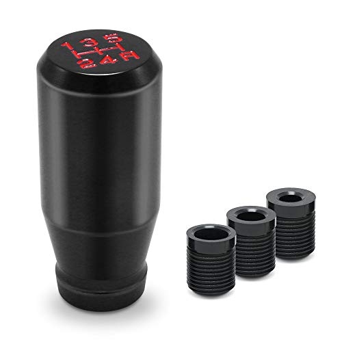 Amazing Auto （Black） Type-R Style 5 Speed Manual Universal Gear Shift Knobs Adapters Included Fit Compatible With Mazda Tacoma Sti Nismo 2004 Honda Accord Subaru #TOP9
