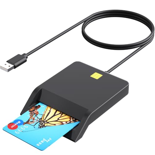 Image of CAC Reader Military, Smart CAC Card Reader, DOD Military USB Common Access