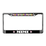 CafePress Mimi Grandma License Plate Frame Chrome License Plate Frame, License Tag Holder