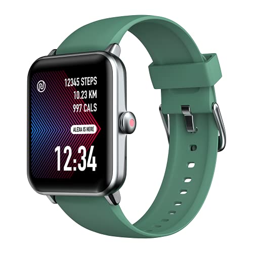Image of Noise ColorFit Pro 3 Assist Smart Watch with Alexa Built-in, 24*7 Spo2 Monitoring, 1.55 inch HD TruView Display, Stress, Sleep, Heart Rate Tracking (Smoke Green)