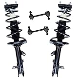 Detroit Axle - 4PC Rear Complete Strut Assemblies w/Sway Bar Links for 2001-2006 Hyundai Elantra
