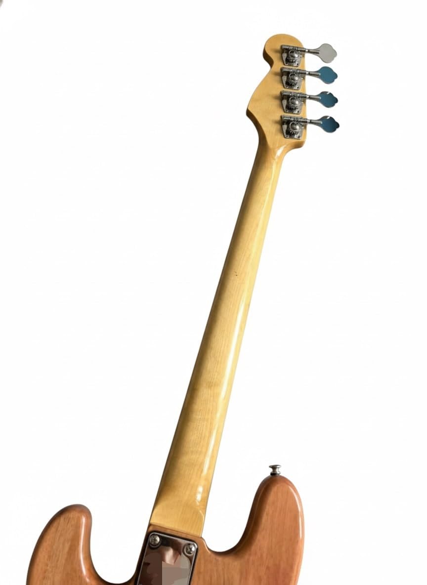 Gitara basowa bezprogowa, korpus z litego mahoniu, podstrunnica palisandru, przetworniki PJ, 4 struny, drewno naturalne