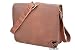 Produktbild RKH 38,1 cm (15 Zoll) Leder-Kuriertasche, handgefertigt, Laptop-Tasche, gepolsterte Kuriertasche, Schultasche, Braun (28,9 x 38,1 cm)