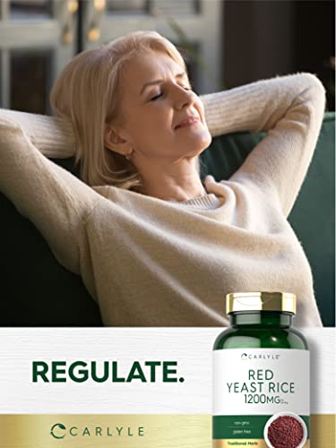 Carlyle Red Yeast Rice 1200 Mg | 250 Capsules | Non-Gmo, Gluten Free Supplement #TOP5