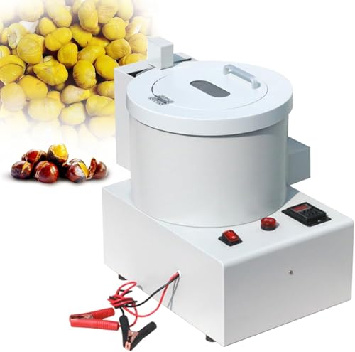 YXYLJOZ Máquina peladora automática de castañas con 14 Cuchillas: pelado eficiente para restaurantes y supermercados, pelado rápido, Uso Comercial, diseño Resistente.