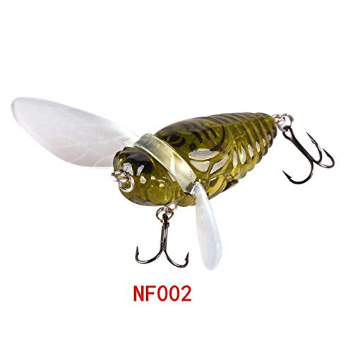 S Cicada Fishing Lures 40mm 6.1g VMC Hard Lure Isca ArtificialPara