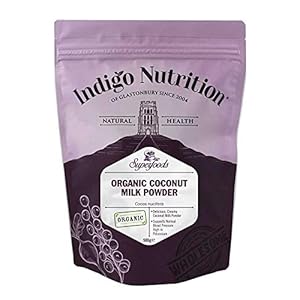Indigo Herbs Bio Kokosmelk Poeder 500g | Organic Coconut Milk Powder