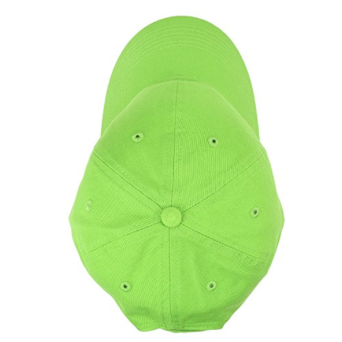Falari Classic Baseball Cap Dad Hat 100% Cotton Soft Adjustable Size Light Green #TOP4