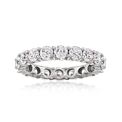Ross-Simons 2.75 ct. t.w. CZ Eternity Band in Sterling Silver - Main Image