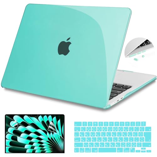 Teryeefi MacBook Air 15 �P�[�X A3114 A2941 [2023 2024����] �Ή�, �y�� �Ϗ�? �ی�J�o�[��JIS���{�� �L�[�{�[�h�J�o�[���t���ی�t�B���� MacBook Air 15 M2 M3 �p�A�N���X�^���O���[��