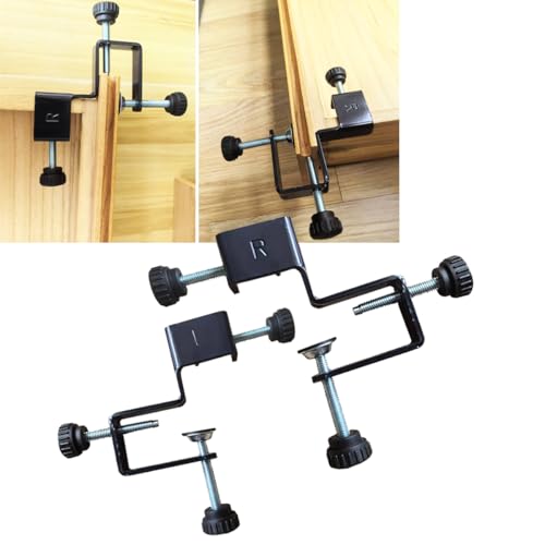 Drawer Front Installation Clamps 2-Pack Adjustable Drawer Front Mounting Clips Drawer Fixing Clamp Cabinet Hardware Jig Drawer Jig for Home Bedroom Woodworking Tool