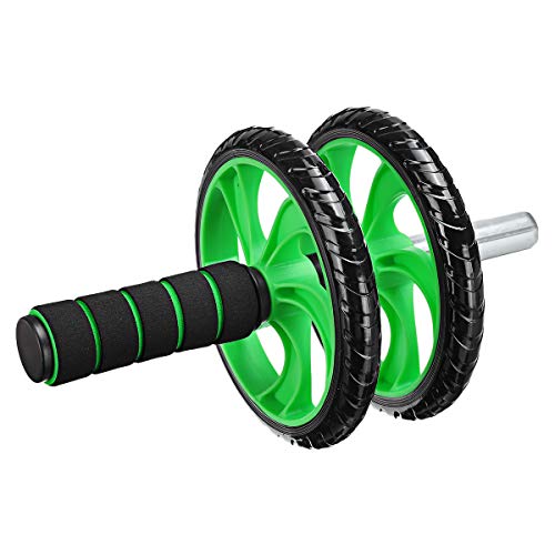 Slimerence 6-in-1 AB Wheel Roller Kit, Ab Exercise Roller Set with Push-up Bar, Hand Gripper, Jump Rope, Spring Exerciser and Knee Pad, Home Gym Workout Equipment for Abdominal Exercise - Thumbnail 7