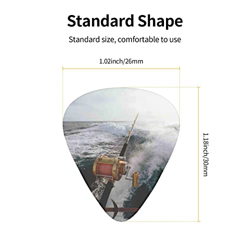 Ensemble de 12 médiators de guitare pour canne à pêche pour guitare acoustique, guitare électrique, contrebasse, ukulélé - Les Beatles, Paul McCartney, John Lennon, RIngo Starr, George Harrison Ensemble de 12 médiators de guitare pour canne à pêche pour guitare acoustique, guitare électrique, contrebasse, ukulélé – Image 5