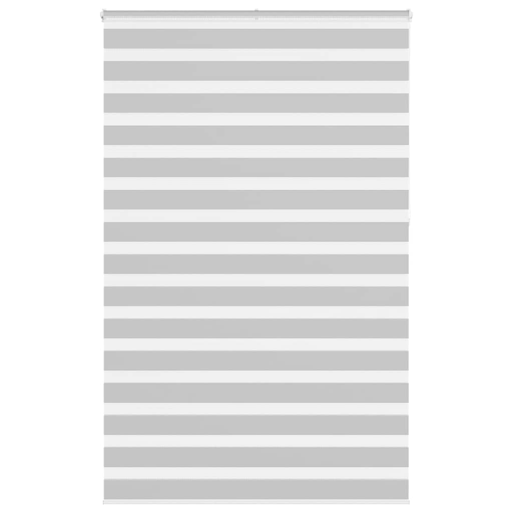 Estor doble gris claro (145x230 cm) translúcido y opaco sin taladro