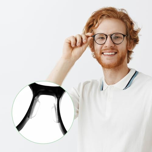 image for Sibba Eyeglass Nose Pads 16 Pairs Soft Silicone Sticky Glasses Nose Cu