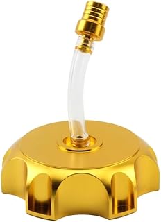Motorcycle Fuel Tank Cap Motorcycle Gas Fuel Tank with Cap Cover Breather Vent Valve Inline Pipe for Dirt Pit Bike