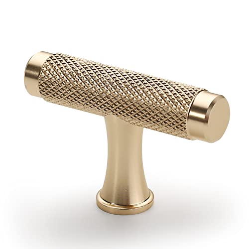 Knoklock 10 Pack Kitchen Cabinet Knob Gold Knurled Dresser Knobs Drawer Knobs T Bar Kitchen Cabinet Hardware Knobs For Dresser Drawers #TOP6