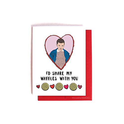 Stranger Things Eleven Waffles Card