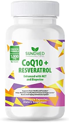 Sundhed Natural CoQ10 Powerful Antioxidant (Capsules Coq10+Resveratrol)