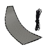 FUBESK Textilene - Sedia a dondolo sospesa in tessuto, motivo a rombi, base in tessuto con corda, 64 x 197 x 23 cm, pezzo di ricambio per mobili da giardino e patio, per interni ed esterni, colore